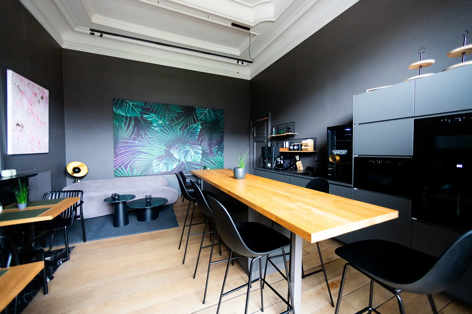 Juice Bar convivial chez Rotterdam 21 à Liège – espace de pause sain et chaleureux pour résidents et privatiseurs